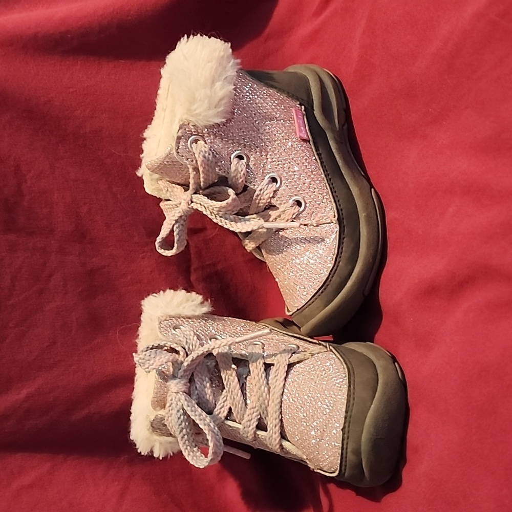 Baby Girl Sparkle Work Boots